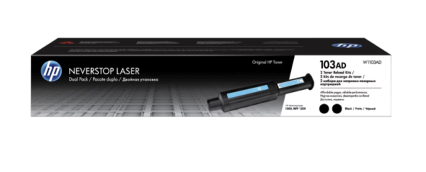 HP 103AD Dual Pack Black Original Neverstop Laser Toner Reload Kit