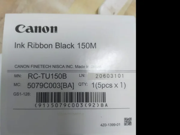Canon Ink Ribbon Cassette Black 150m RC-TU150B Roll