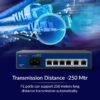 CP Plus CP-ANW-HP4H2-N65 4-Port AI PoE Switch