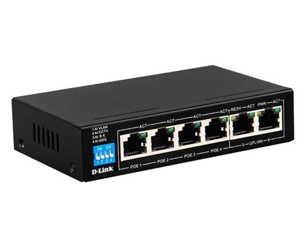 D-Link 4 Port POE Switch DGS-F1006P-E