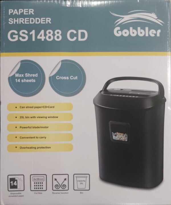 Gobbler GS1488CD Cross Cut Paper Shredder