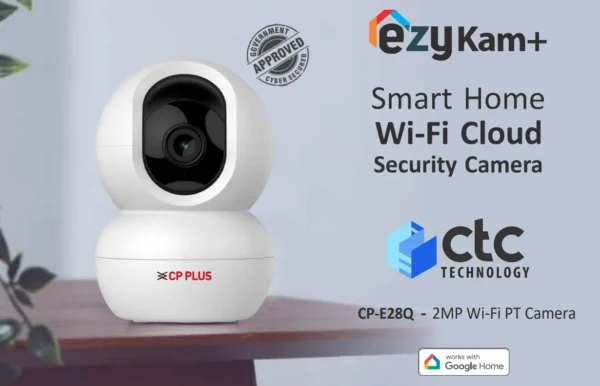 CP Plus EzyKam+ E28Q 2MP Wi-Fi Pan Tilt Camera