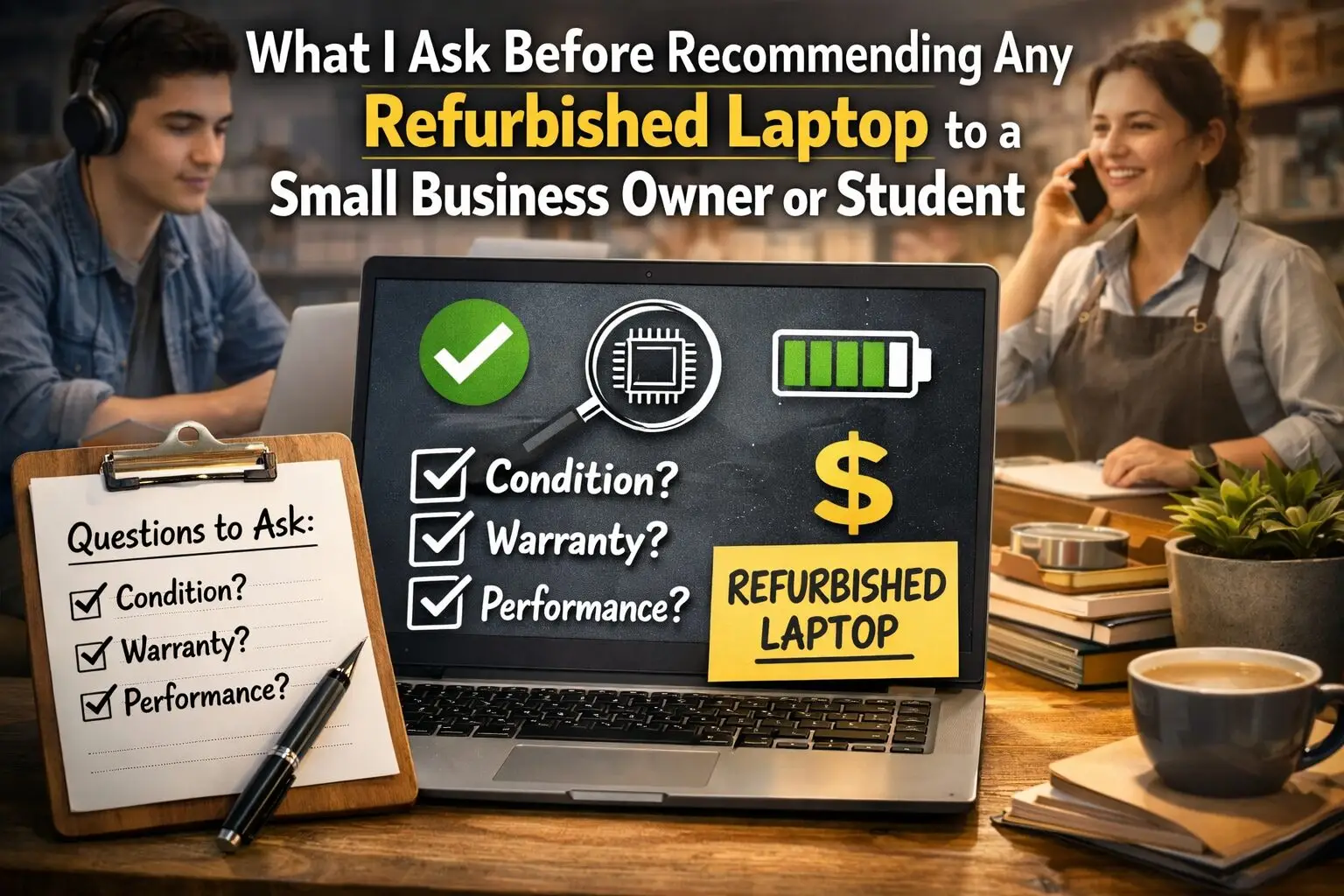 What I Ask Before Recommending Any Refurbished Laptop to a Small Business Owner or Student
