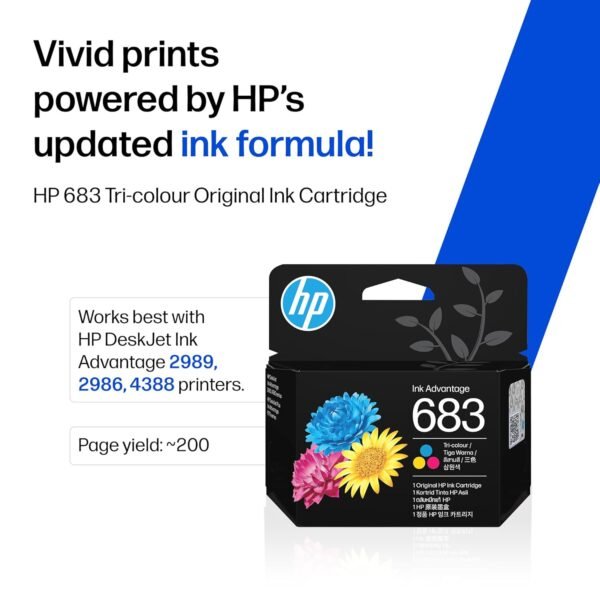 HP 683 Tri Color Ink Advantage Cartridge