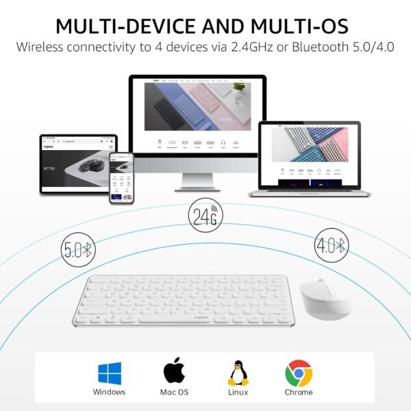 Rapoo 9010M Wireless Keyboard and Mouse Combo